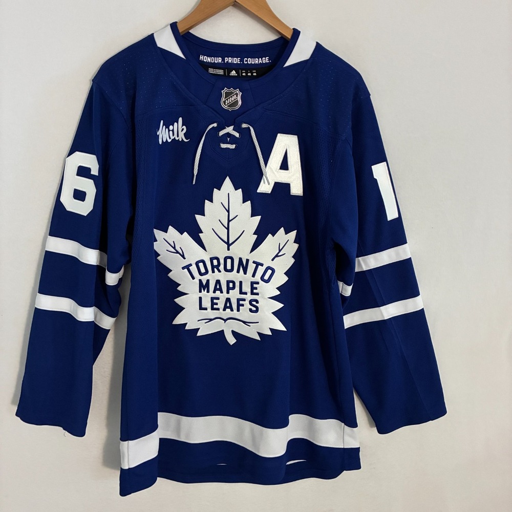 Toronto Maple Leafs Mitch Marner #16 Adidas Jersey Men's Size 46 (S) Fight Strap